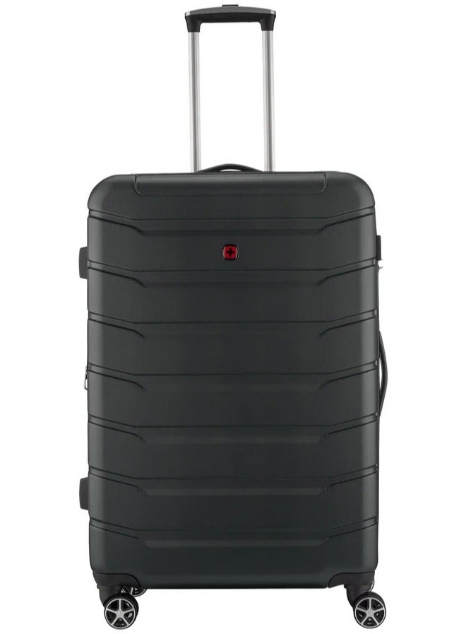 Wenger Vaiana 78 Cm Medium Hardside Expandable 4-Double Wheeled Check-In Luggage Trolley - Black - Image 1